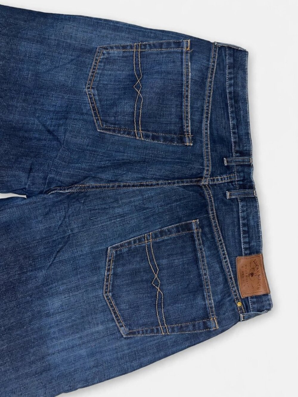 Lucky Brand 181 Relaxed Straight Jeans 38x32 Dark Blue